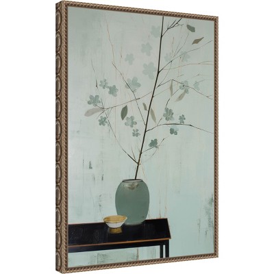 Amanti Art Branch in Vase by Treechild Canvas Wall Art Print Framed 16 x 23-in.