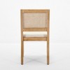 Vynxaria Rattan Dining Chairs Set of 2, Mid Century Modern Kitchen & Dining Room Chairs,Beige - 2 of 4