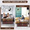 Tangkula Lift Top Coffee Table Multifunctional Pop-up Central Table with Lifting Tabletop - 4 of 4