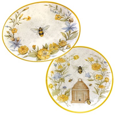 2pc Bee Sweet Platter Set - Certified International