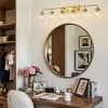 POWLIG Modern Vanity Light Fixture - Bathroom Mirror Lighting with Clear  Glass Globe Shades - 3 of 4