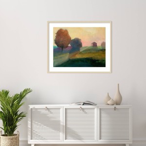 Amanti Art Autumn Morning by Jan l. Waldron Wood Framed Wall Art Print - 1 of 4