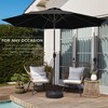 Best Choice Products 10ft Outdoor Steel Market Patio Umbrella w/ Crank, Tilt Push Button, 6 Ribs - 3 of 4
