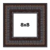 PosterPalooza | Square 3.5" Wide Ornate Brown Frame - UV Acrylic, Foam Board Backing, Hanging Hardware - 2 of 4