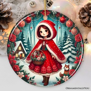 Red Riding Hood Christmas Ornament, Beautiful Fairytale Princess Christmas Gift and Decor| OrnamentallyYou - 1 of 4