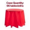 Smarty Had A Party 84" Red Round Plastic Tablecloths - 96 pcs - 3 of 4