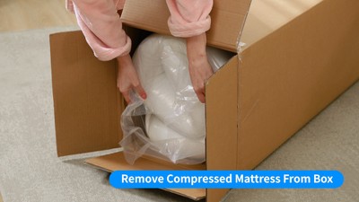 8-Inch White Gel Memory Foam Mattress for Cool Sleep