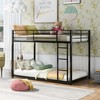 COWLOWN Twin over Twin Metal Bunk Bed with Ladder, Low Profile Sturdy Bunk Bed Frame for Kids and Teens - 4 of 4