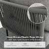 LayinSun 2 Pieces Rope Woven Patio Furniture Set, Modern Modular Sectional Corner Chairs and Upgrade Thickness Cushion - 3 of 4