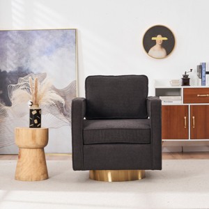 Swivel Chair For Living Room, 360 Degree Swivel Club Modern Single Sofa Chair, Accent Chairs Swivel, Accent Chairs Modern-Cuddlewood - 1 of 4