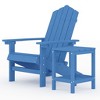 vidaXL Terrace Adirondack Chair & Table Set made of HDPE, Weather-Resistant Outdoor Furnishing - Aqua Blue - 2 of 4
