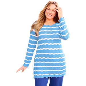 Catherines Scallop-Detail Knit Sweater - 1 of 2