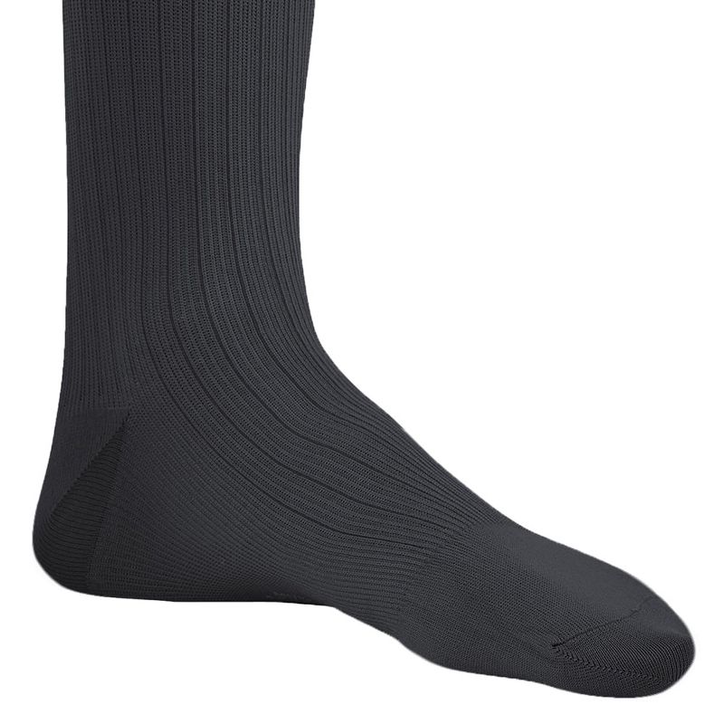 Ames Walker AW Style 128 Men's Microfiber/Cotton Dress 20-30 mmHg Compression Knee High Socks, 2 of 5