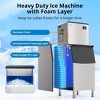 Commercial Ice Maker Machine, 350LBS/24H Freestanding Stainless Steel Ice Maker with 220 Lbs Capacity - 4 of 4