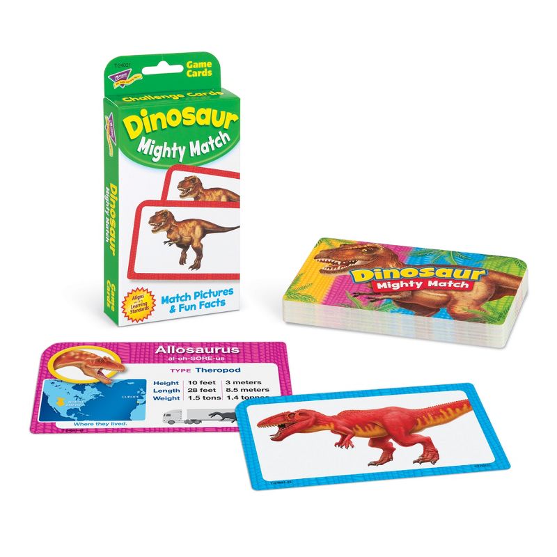 TREND Dinosaur Mighty Match Challenge Cards, 3 of 5