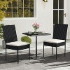 ADILE Wicker Patio Dining Chairs Set of 2 - 3 of 3