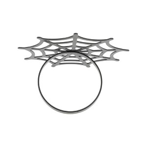 Unique Bargains Napkin Rings Stainless Steel Black 1 Pc - 1 of 3