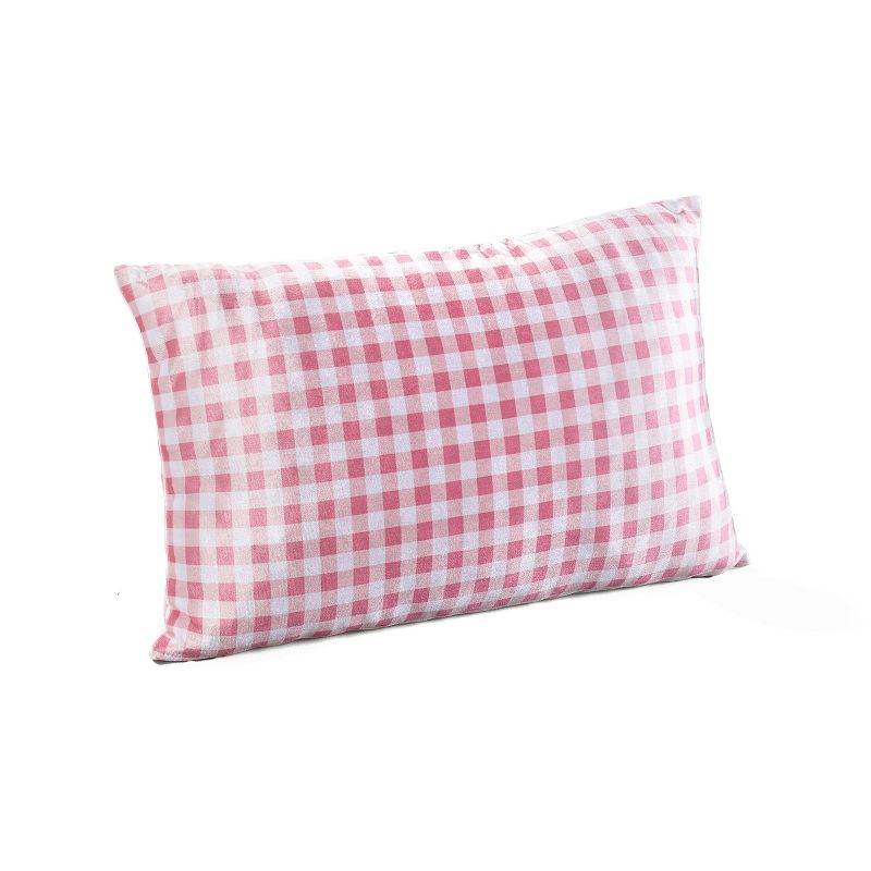 The Lakeside Collection Valentine's Day Gnome Love Accent Pillow - Pink Checker Pattern, 2 of 9