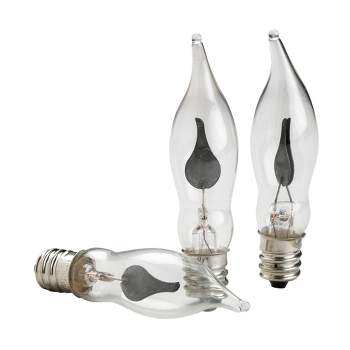 Rite Lite 3ct Flickering Electric Hanukkah Clear C7 Menorah Replacement Bulbs
