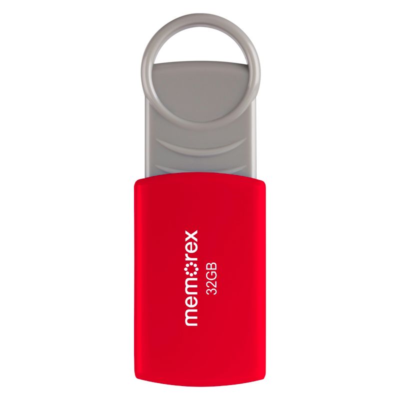 Memorex 32GB Flash Drive USB 2.0 - Red (32020003221), 1 of 8