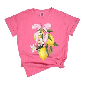 Simply Sage Market Women's Coquette Lemon Bundle Short Sleeve Garment Dyed Tee - 1 of 2