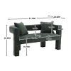 51"Modern Chenille Loveseat Sofa,Comfy Upholstered 2 Seater Sofa With 2 Pillows,Small Loveseat Sofa,Loveseat Couch -Maison Boucle - 4 of 4