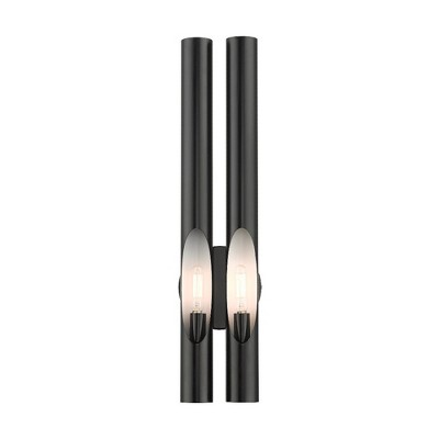 Livex Lighting Acra 2 - Light Wall Light in  Shiny Black