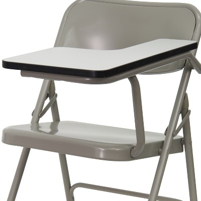 Emma And Oliver Premium Steel Folding Left Handed Tablet Arm Chair Target