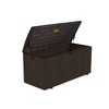 YARDGRACE 99-gallon lockable resin deck box - suitable for outdoor storage in the garden, rainproof and windproof - 2 of 4