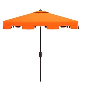 Zimmerman 7.5 Ft Square Market Umbrella W/ White Trim - PAT8400 - Safavieh - 1 of 3