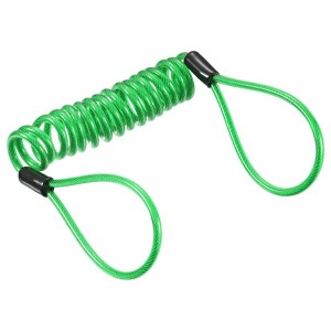 Unique Bargains Steel Spring Luggage Locking Security Cable with Double Loops - 1 of 4