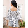 WhizMax 2024 Womens Summer Tops Floral Pleated Flowy V Neck Sleeveless Camisole Tank Top - 4 of 4