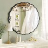 Beautyolove Round Aluminum Alloy Framed Scalloped Wavy Wall Mirror - 2 of 4