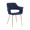 Gigi Velvet Metal Dining Room Chair - Armen Living - image 2 of 4