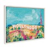 Kate and Laurel Sylvie Hollywood Sign Study Framed Canvas by Rachel Christopoulos - 2 of 4
