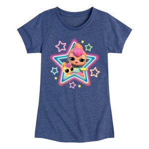 Girls' - Lol Surprise! - Kitty Stars Fitted Short Sleeve Graphic T-Shirt - 1 of 4