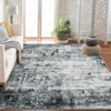 Area Rug, Washable Area Rug ¨C Non Slip Abstract Soft Faux Wool Low Pile Rug for Living Room/Bedroom/Dining Room - 2 of 4
