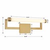 Crystorama Lighting Clinton 1 - Light Vanity in  Vibrant Gold - 3 of 4