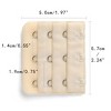 Allegra K Women's 3 Hook 3 Row Stretchy Bra Strap Extenders Hooks Bra Band - 3 of 4