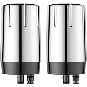 Fil-Fresh 2-Pack Faucet Filter Replacement for Brita Faucet Filtration System, NSF Certified, BPA-Free, Lasts 4-Months or 100 Gallons, Chrome - 1 of 4