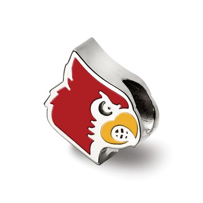 Black Bow Jewelry Sterling Silver Louisville Cardinals NCAA Bead Charm