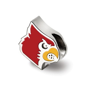 Black Bow Jewelry Sterling Silver Louisville Cardinals NCAA Bead Charm - 1 of 3
