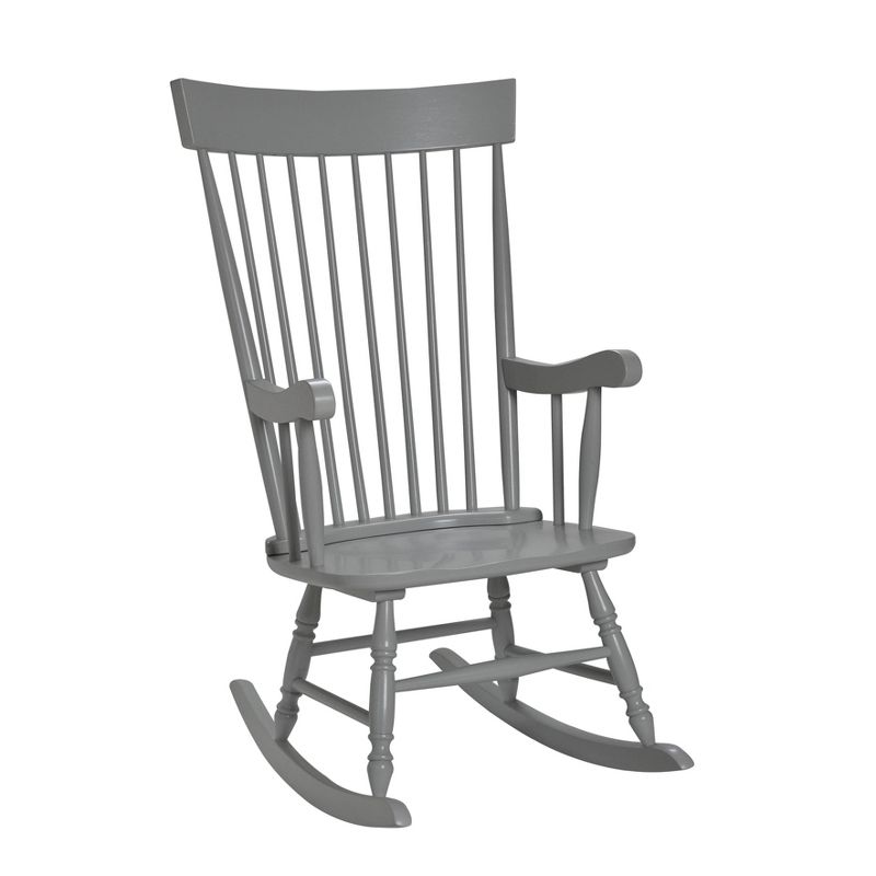 Gift Mark Modern Wooden Rocking Chair - Gray, 1 of 4