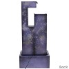 Sunnydaze 32"H Electric Metal Cascading Tower Outdoor Water Fountain with LED Lights - 2 of 4