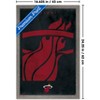 Trends International NBA Miami Heat - Logo 25 Framed Wall Poster Prints - 3 of 4