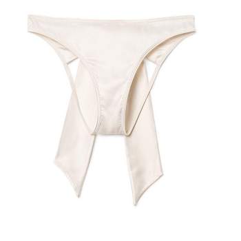 Curvy Couture Women's Plus Size Sheer Mesh G-string Bikini Panty Black Hue  3x : Target
