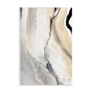 Stupell Industries Abstract Paint Strokes Fluid Beige Movement Wall Plaque Art - 1 of 4