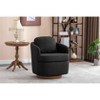 NicBex 18" Luxury 360° Swivel Accent Chairs with Boucle/Linen Upholstery,Modern Sofa Chair with Pillow Back&6" Thickness Cushion,250lbs Max - 2 of 4