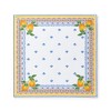 Capri Lemon Double Border Napkin Set of 4 - Multicolor - 17x17 - Elrene Home Fashions - 3 of 4