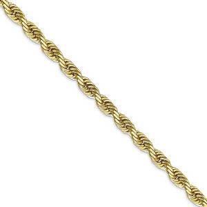 Black Bow Jewelry 5mm 10k Yellow Gold D/C Quadruple Rope Chain Necklace - 1 of 4